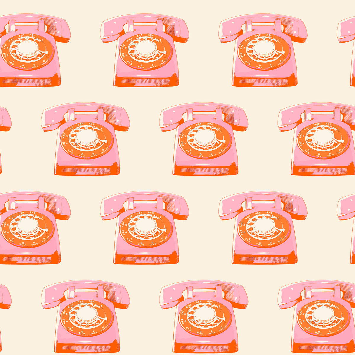 PRESALE Sparkle Mart Telephones Natural Yardage by Melody Miller for Ruby Star Society | RS0121 11