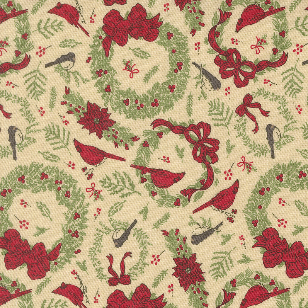 Holiday Cheer Natural Yardage by Stacy Iest Hsu for Moda Fabrics | 20973 11