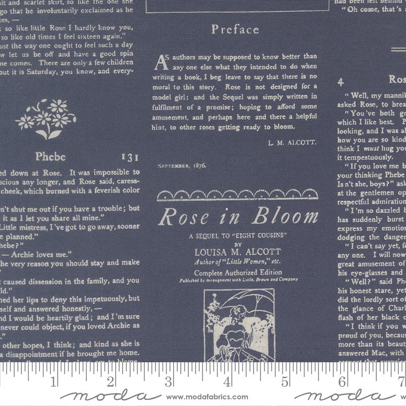 PRESALE True Love Alcott Text Twilight Yardage by Lella Boutique for Moda Fabrics | 5263 13