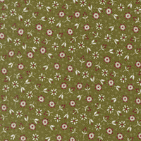 PRESALE Chilly Christmas Flowers Pine Yardage by Sweetwater for Moda Fabrics | 55712 23