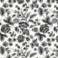 Wide Back Midnight Meadow Floral Cream by My Mind's Eye for Riley Blake Designs | Wide Quilt Backing Fabric | WB15328-CREAM