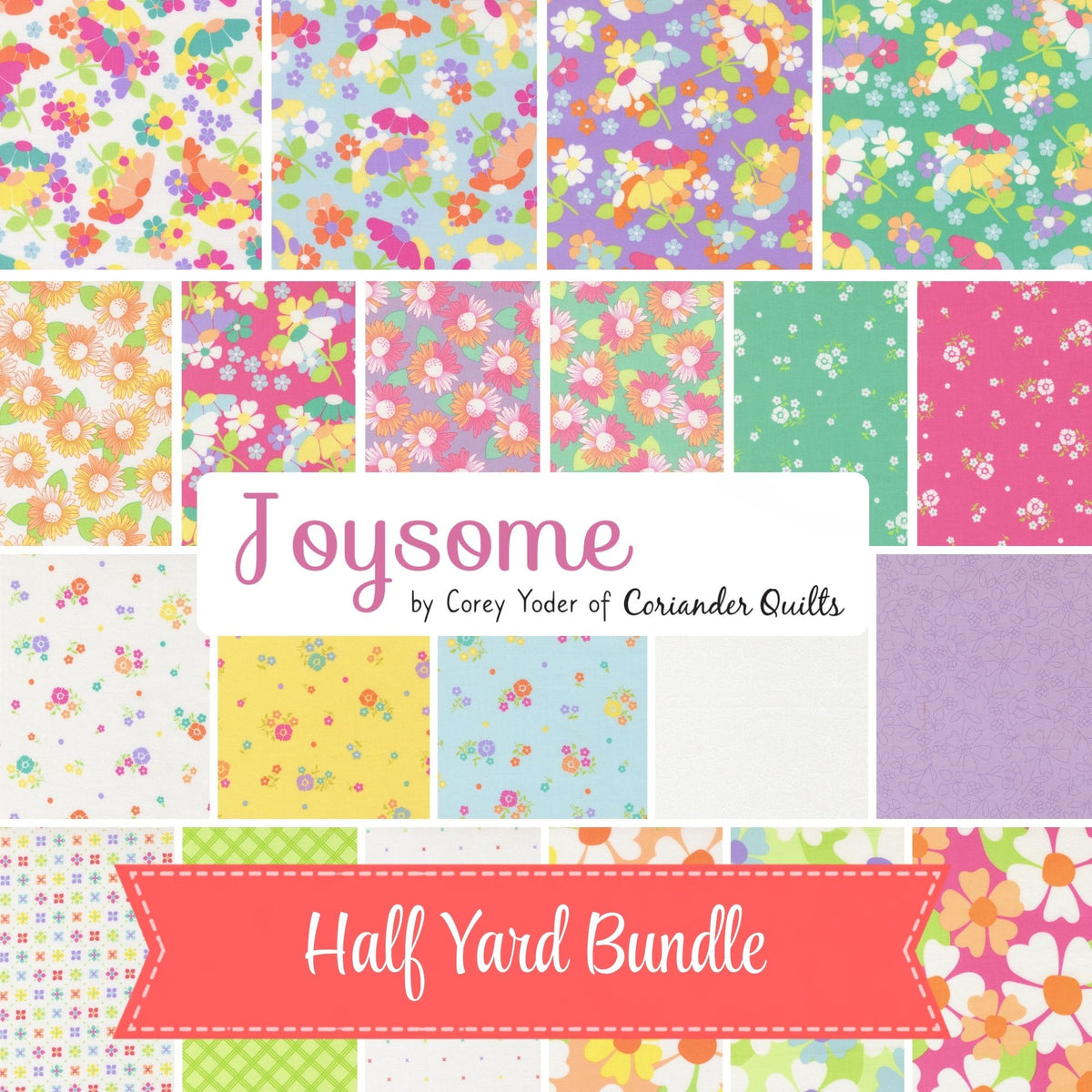 PRESALE Joysome Half Yard Bundle by Corey Yoder for Moda Fabrics | 21 Half Yard Cuts | Curated Bundle