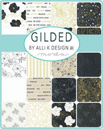Gilded Ink Bold Blossoms Yardage by Alli K Design for Moda Fabrics | 11530 12