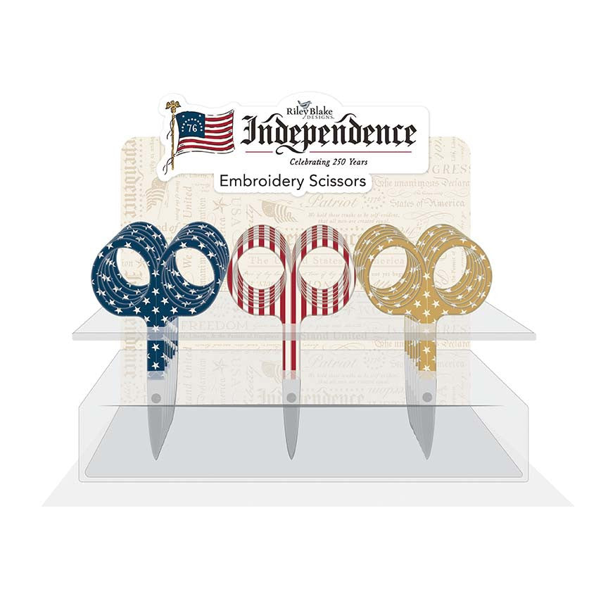 Independence Patriotic Embroidery Scissors by the RBD Designers for Riley Blake Designs | 3 Color Options