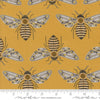 Bee Garden Bumblebee Metallic Honey by Gingiber for Moda Fabrics | 48411 15M