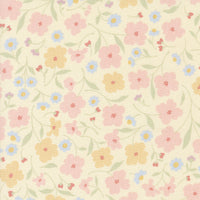 PRESALE Cottage Charm Wallpaper Florals Soft Yellow Yardage by Heather Briggs of My Sew Quilty Life for Moda Fabric | 31750 12