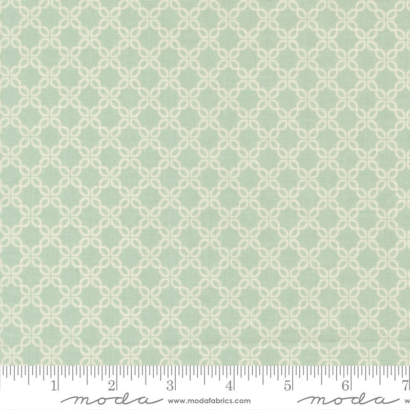 PRESALE Sunbonnet Lattice Dusty Blue Yardage by Heather Briggs of My Sew Quilty Life for Moda Fabrics | 31768 21