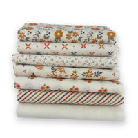 Fall Fat Quarter Bundle Low Volume | Birch and Willow by Sherri & Chelsi for Moda Fabrics | 7 Fat Quarters | Curated Bundle