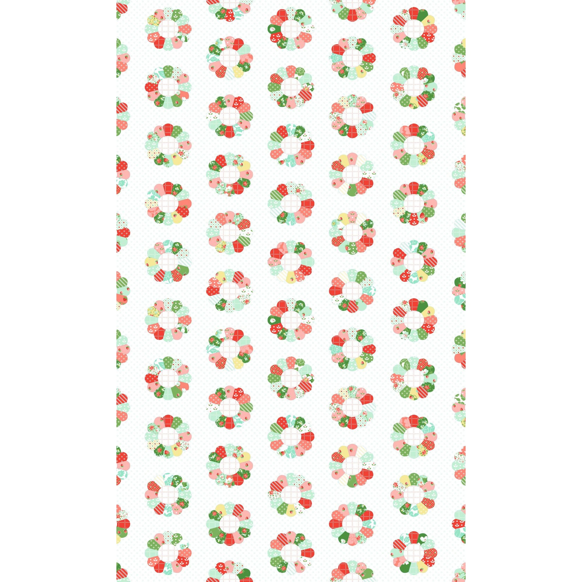 PRESALE Bloomsberry Bloom Patchwork Cheater Multi 60" Wide Yardage by Camille Roskelley for Moda Fabrics | 55359 11