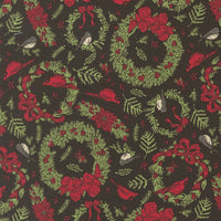 PRESALE Holiday Cheer Deck The Halls Midnight Yardage by Stacy Iest Hsu for Moda Fabrics | 20973 20