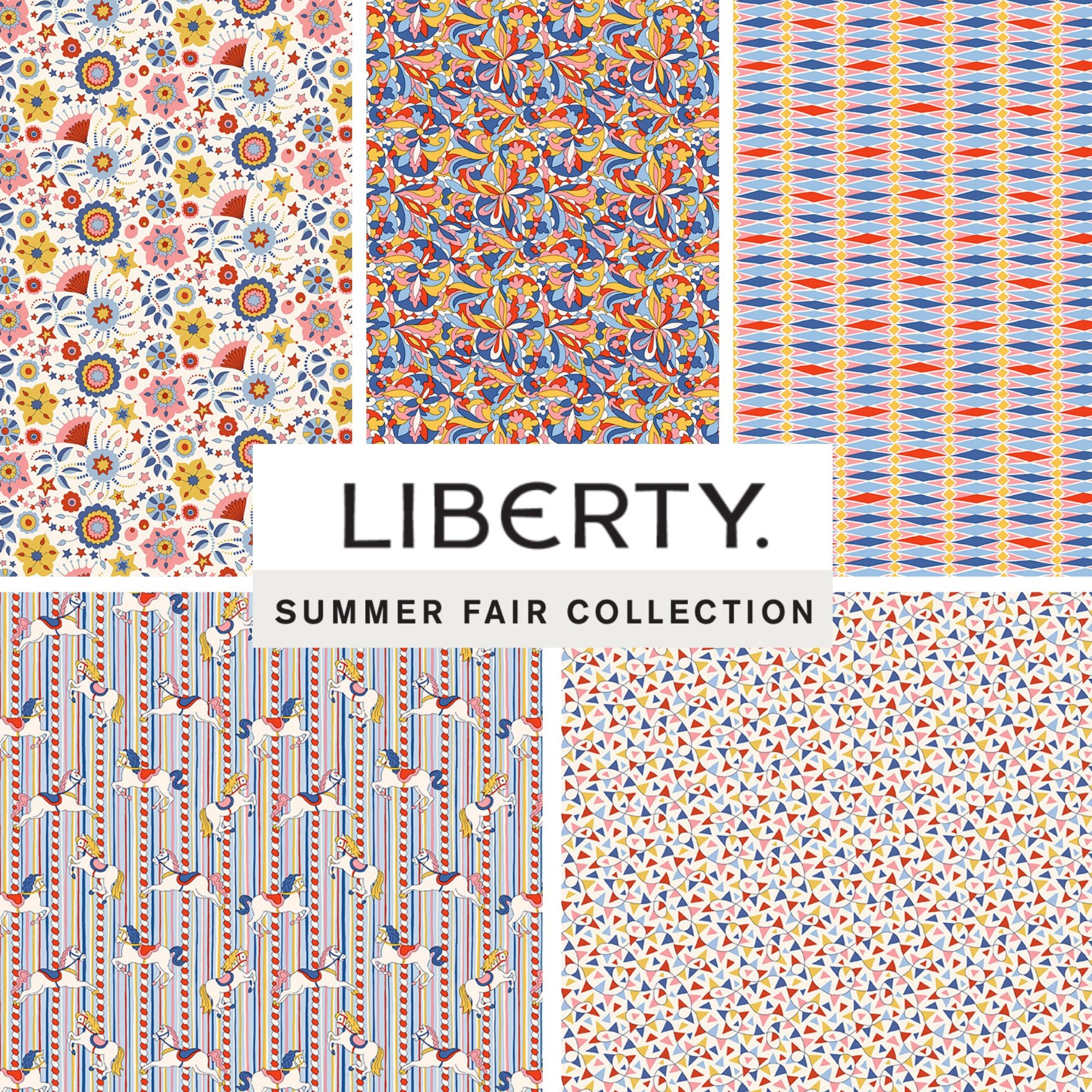 Summer Fair Custom Half Yard Bundle by Liberty Fabrics for Riley Blake Designs | 5 Half Yard Cuts | Curated Bundle