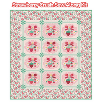 PRESALE Strawberry Crush Sew Along Quilt Kit With Berry and Sage by Lori Holt of Bee in My Bonnet | Begins May 8!