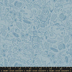 Sale! Winterglow Kim Blue Fauna Yardage by Ruby Star Society for Moda Fabrics | RS5107 12