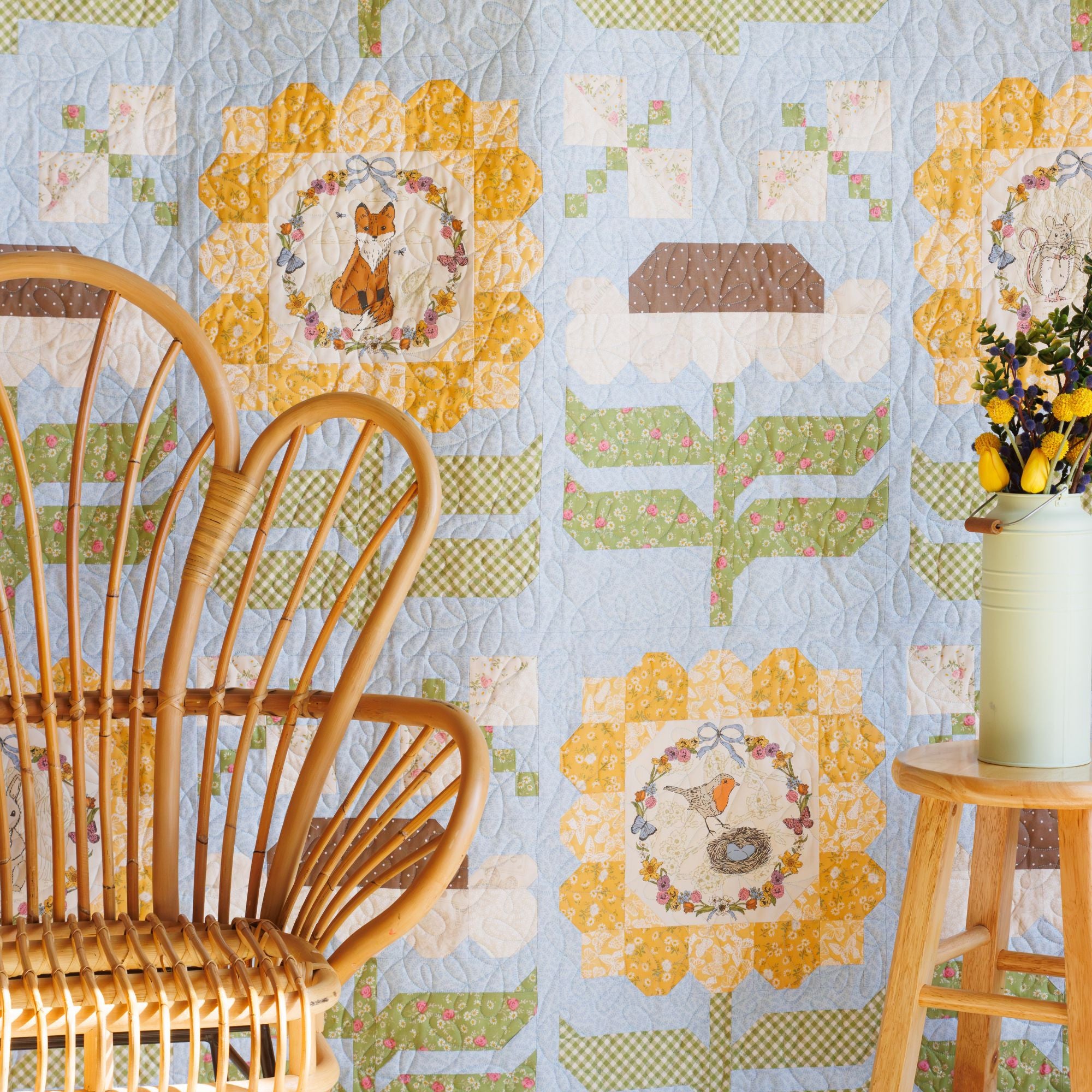 PRESALE Daisy May Quilt Kit Boxed With My Secret Garden by Stacy Iest Hsu for Moda Fabrics | KIT20980