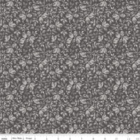 PRESALE Ink & Ivory Leaves Charcoal Yardage by the RBD Designers for Riley Blake Designs | C16913-CHARCOAL