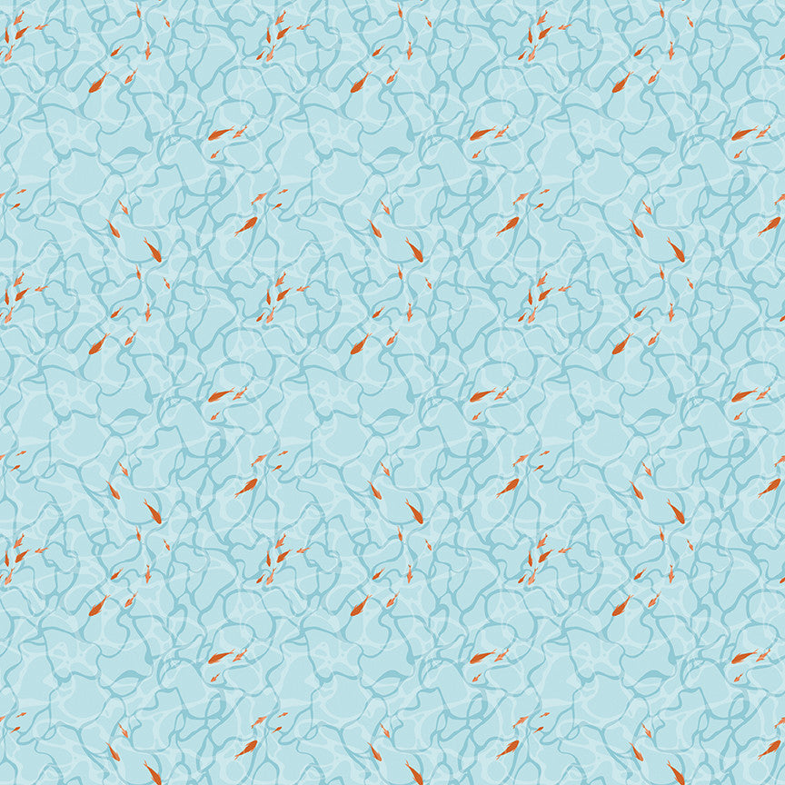 Reef Ocean Floor Sky Yardage by Corinne Wells for Riley Blake Designs | C17276-SKY