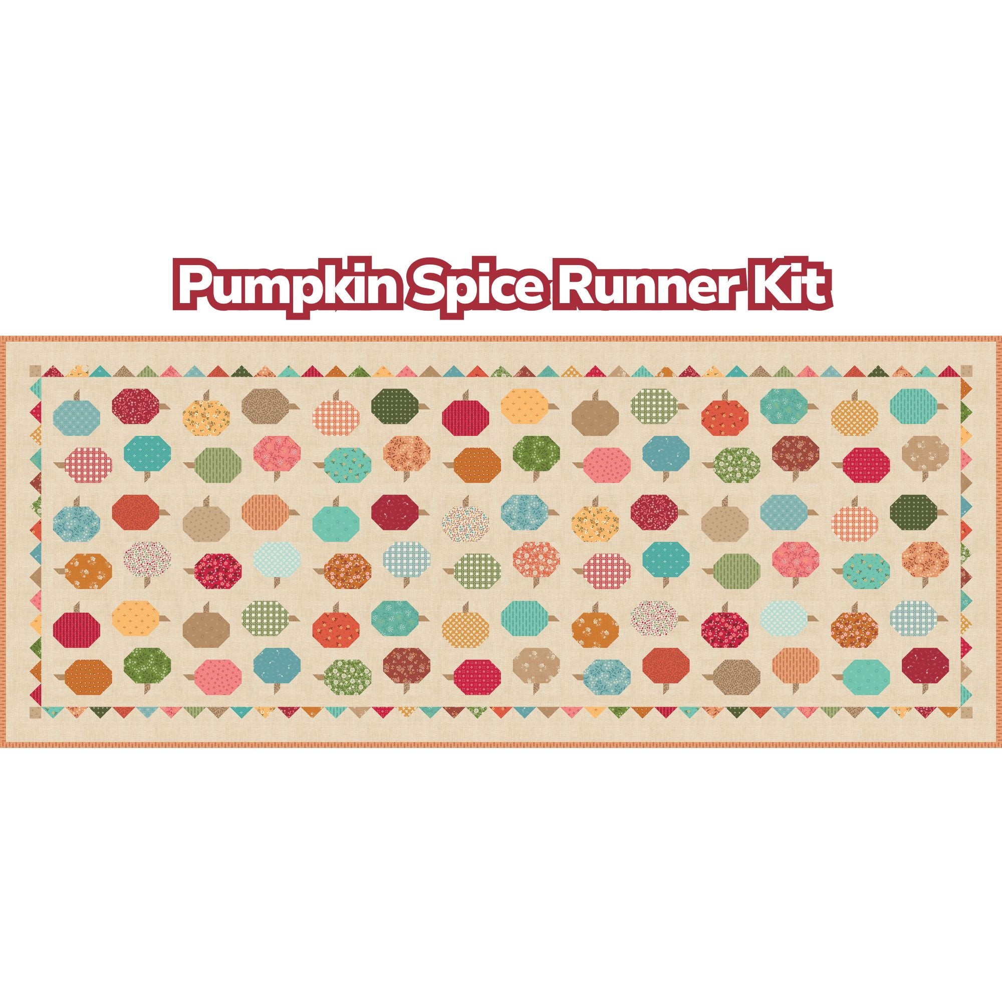 PRESALE Pumpkin Spice Runner Kit Boxed With Baked With Love by Lori Holt of Bee in My Bonnet | KT-17781