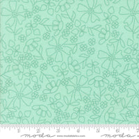 Sherbet Sunshine Flannel Sunshine Sketch Sea Glass Yardage by Corey Yoder for Moda Fabrics | 29223 25F