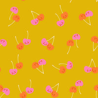 Trinketry Cherry Friends Goldenrod Yardage by Melody Miller for Ruby Star Society | RS0112 12