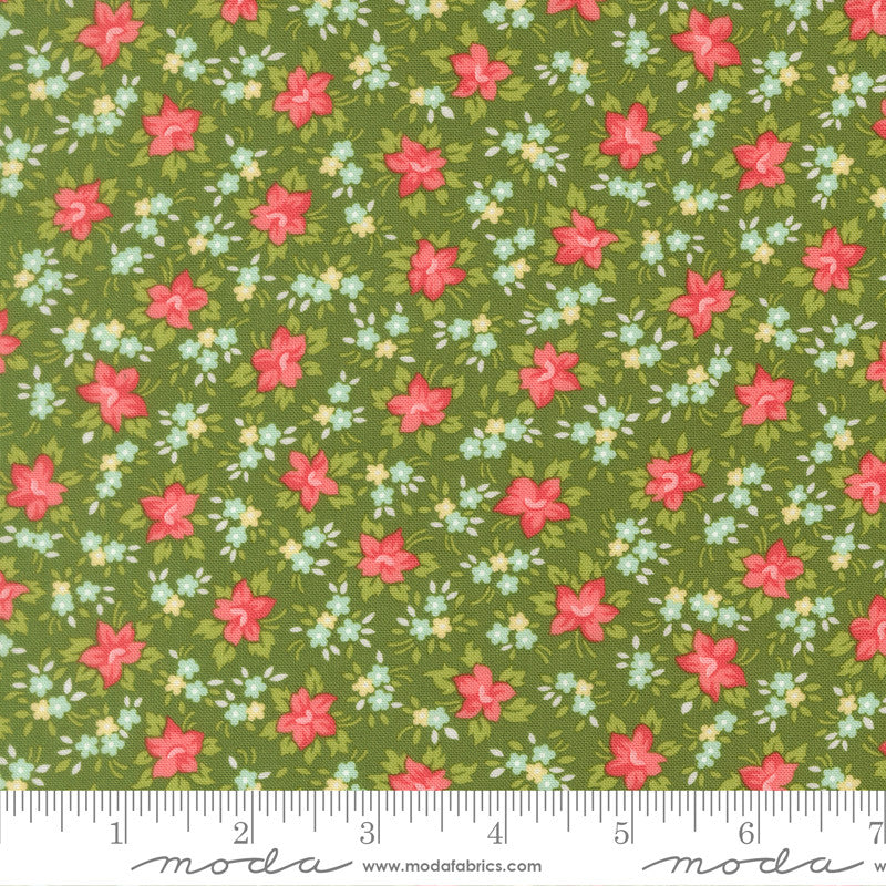 PRESALE Bloomsberry Marylebone Green Yardage by Camille Roskelley for Moda Fabrics | 55353 15
