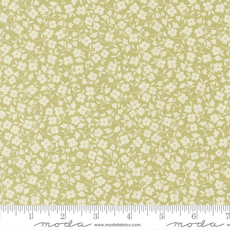 PRESALE Sunbonnet Wild Blooms Pear Yardage by Heather Briggs of My Sew Quilty Life for Moda Fabrics | 31766 18