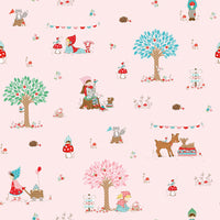 Whimsical Woodland Main Pink Yardage by Tasha Noel for Riley Blake Designs | C17640-PINK