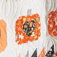 PRESALE Pumpkin Hollow Quilt Kit Boxed With Birch and Willow by Sherri & Chelsi for Moda Fabrics | Boxed Fall Quilt Kit | 37720AB