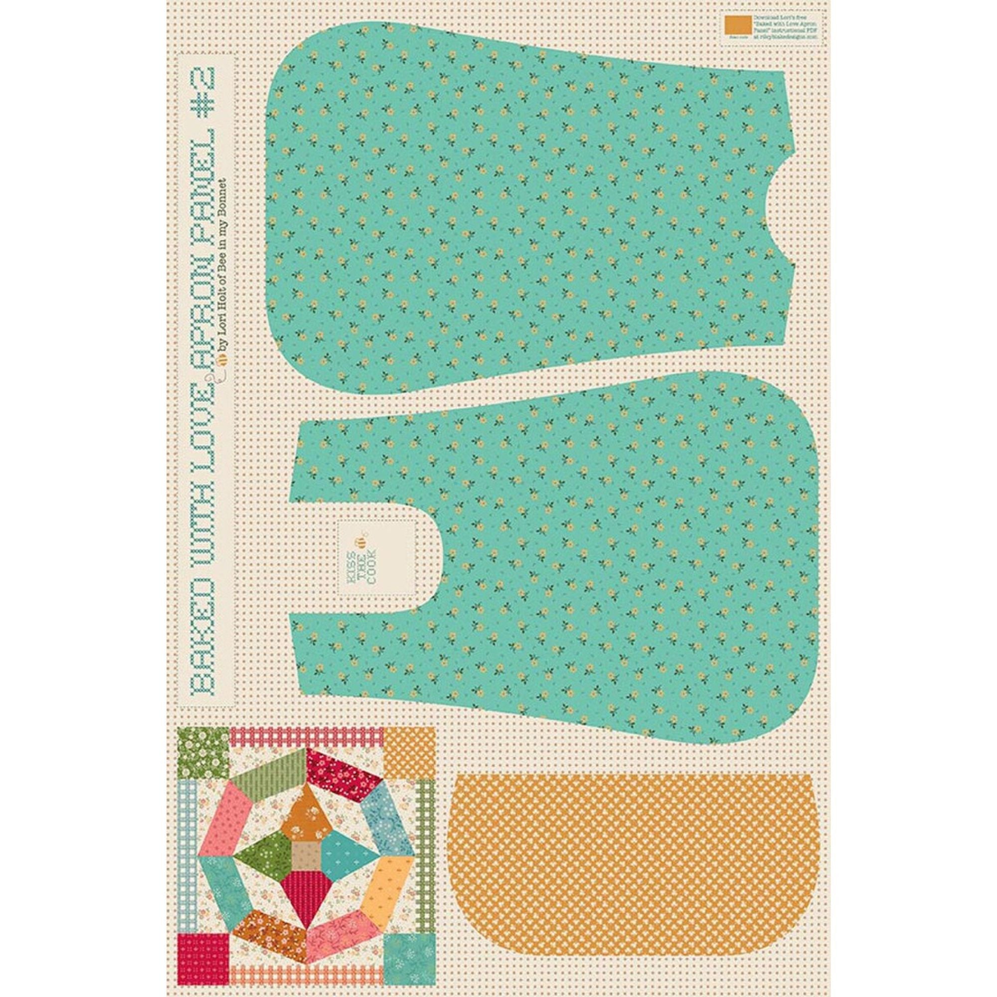 PRESALE Baked With Love Home Decor Apron Panel #2 by Lori Holt of Bee in My Bonnet | HD18123-PANEL