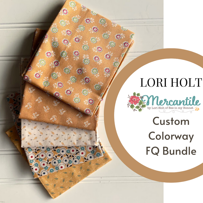 Mercantile Daisy Colorway Fat Quarter Bundle by Lori Holt for Riley Blake Designs | Custom Bundle | 5 FQs