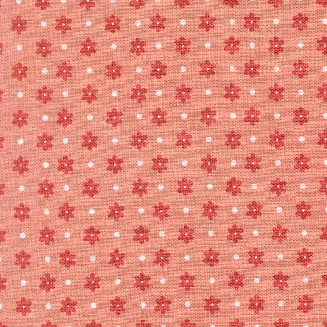 PRESALE Poinsettia and Pear Daisy Dot Carnation Yardage by Sherri & Chelsi for Moda Fabrics | 37713 15