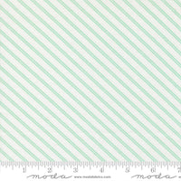 PRESALE Bloomsberry Stripe White Aqua Yardage by Camille Roskelley for Moda Fabrics | 55355 23
