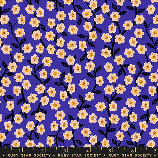 PRESALE Hello Alice Chatty Garden Blacklight Yardage by Sarah Watts for Ruby Star Society | RS2128 14