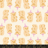 Egg and Friends Honey Bears Natural Yardage by Kimberly Kight for Ruby Star Society | RS3092 11
