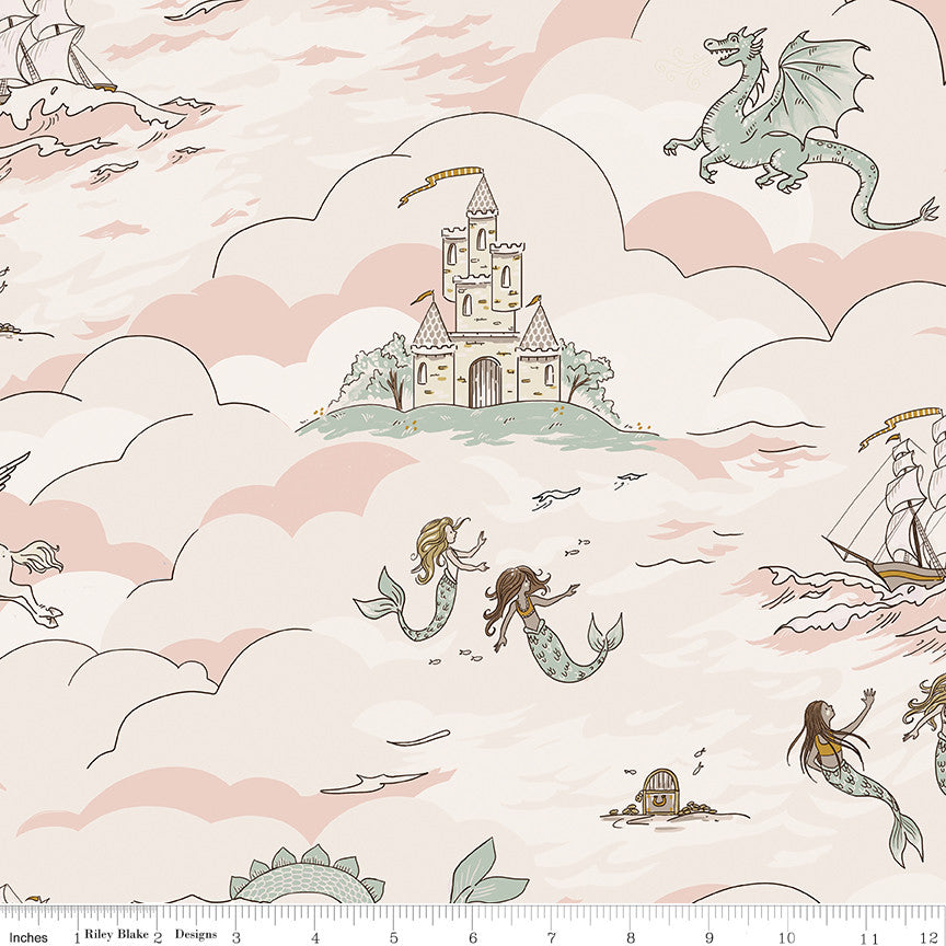 PRESALE Story Land Main Pink Yardage by Sarah Jane for Riley Blake Designs | C18300-PINK