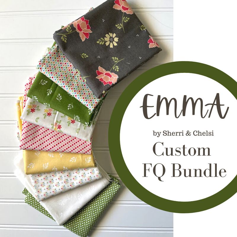Emma Custom Fat Quarter Bundle by Sherri and Chelsi for Moda Fabrics | 9 Fat Quarters