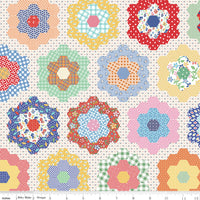 Wide Back Always in Season Flower Garden Multi Yardage by American Jane  | Wide Quilt Backing Fabric | WB15110-MULTI