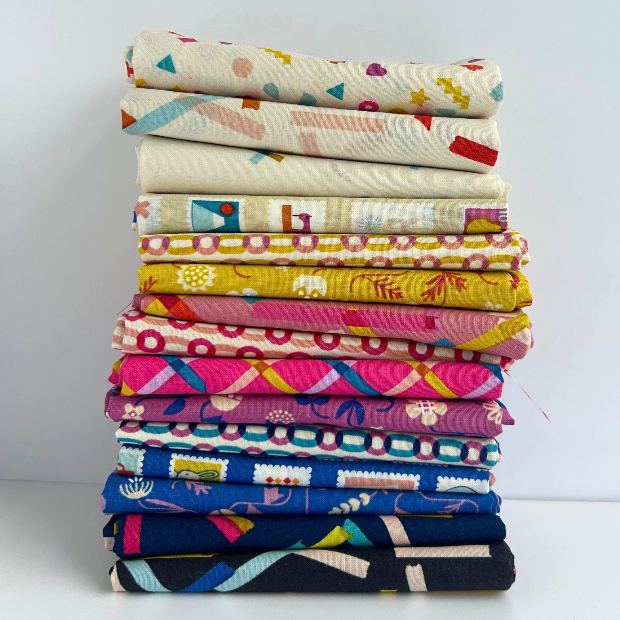 Ruby Star Fat Quarter Bundle | Salutations and Washi Plus Fabrics for Ruby Star Society | 15 Fat Quarters | Curated Bundle