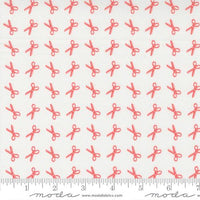 Linen Cupboard Chantilly Strawberry Scissors Yardage by Fig Tree for Moda Fabrics | 20483 11