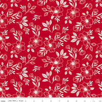 PRESALE Radiant Ruby Main Schoolhouse Yardage by Dani Mogstad for Riley Blake Designs | C17260-SCHOOLHOUSE