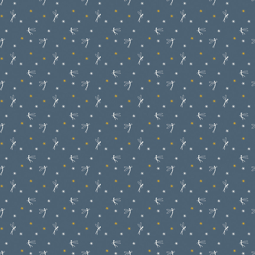 PRESALE Story Land Fairy Lights Navy Yardage by Sarah Jane for Riley Blake Designs | C18305-NAVY