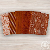 Happy Fall Days Custom Fat Quarter Bundle Orange by Kelsey Carlson for Riley Blake Design | 5 Precut Fat Quarters
