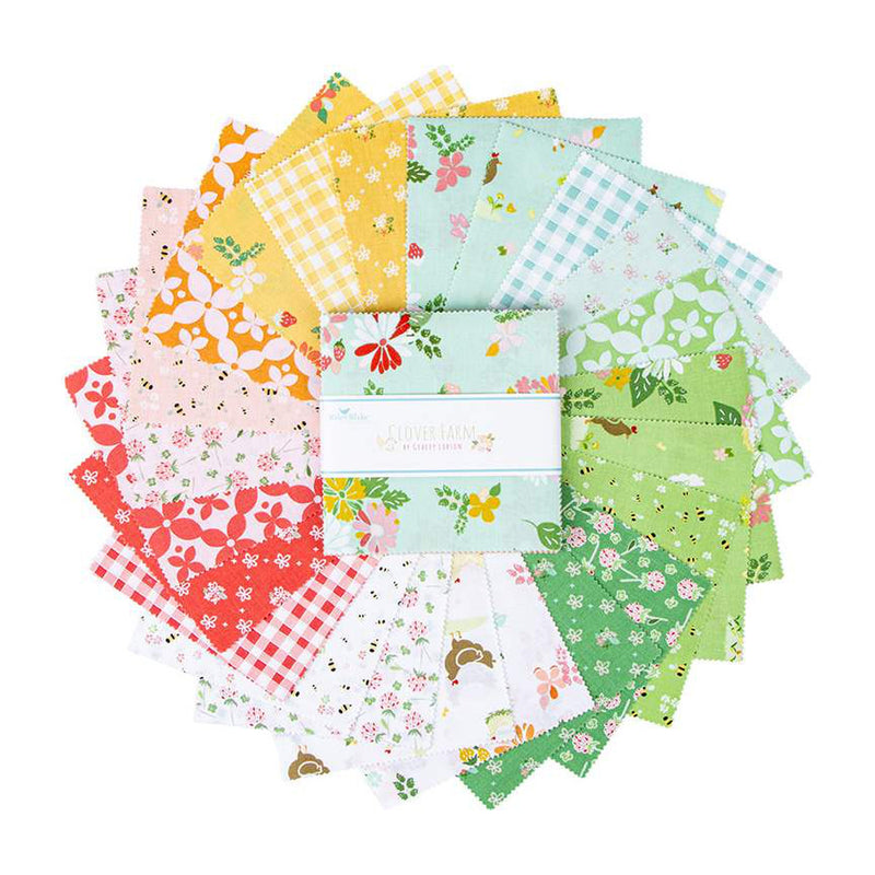 Clover Farm 5" Stacker Charm Pack by Gracey Lawson for Riley Blake Designs | Precut Bundle | 42 Pieces