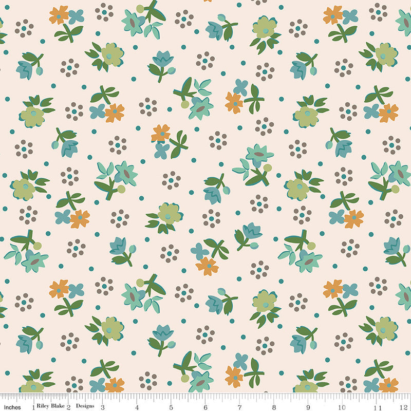 Wide Back Gentler Times Reunion Pebble by Lori Holt of Bee in My Bonnet | 108" Wide Backing Fabric | WB16493-PEBBLE