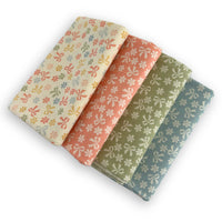 Fat Quarter Bundle Bows Daisies | Handmade Sweetness by Heather Briggs of My Sew Quilty Life | 4 Fat Quarters | Curated Bundle