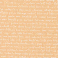 Pastel Prairie Words Apricot Yardage by My Sew Quilty Life for Moda Fabrics | 31784 19