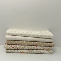 Rosie Custom Fat Quarter Bundle Brown by Fig Tree & Co for Moda Fabrics | 5 FQs | Curated Bundle