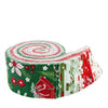 PRESALE Mistletoe & Holly 2 1/2" Rolie Polie by Beverly McCullough for Riley Blake Designs | 40 Precut 2.5" Strips | RP-16400-40