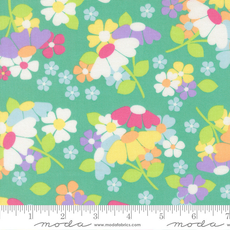 PRESALE Joysome Flower Fields Peacock Yardage by Corey Yoder for Moda Fabrics | 29250 24