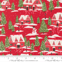 Holiday Cheer Cardinals Village Poinsettia Yardage by Stacy Iest Hsu for Moda Fabrics | 20972 17