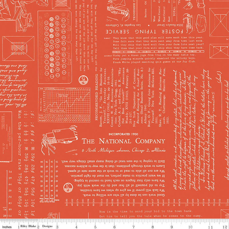TYPE/ography Autumn Yardage by Lori Holt of Bee in My Bonnet for Riley Blake Designs | C16850-AUTUMN